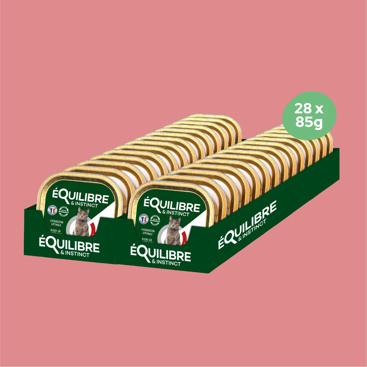 Pâtées riches en bœuf & aux courgettes (Chat stérilisé et Chat adulte)