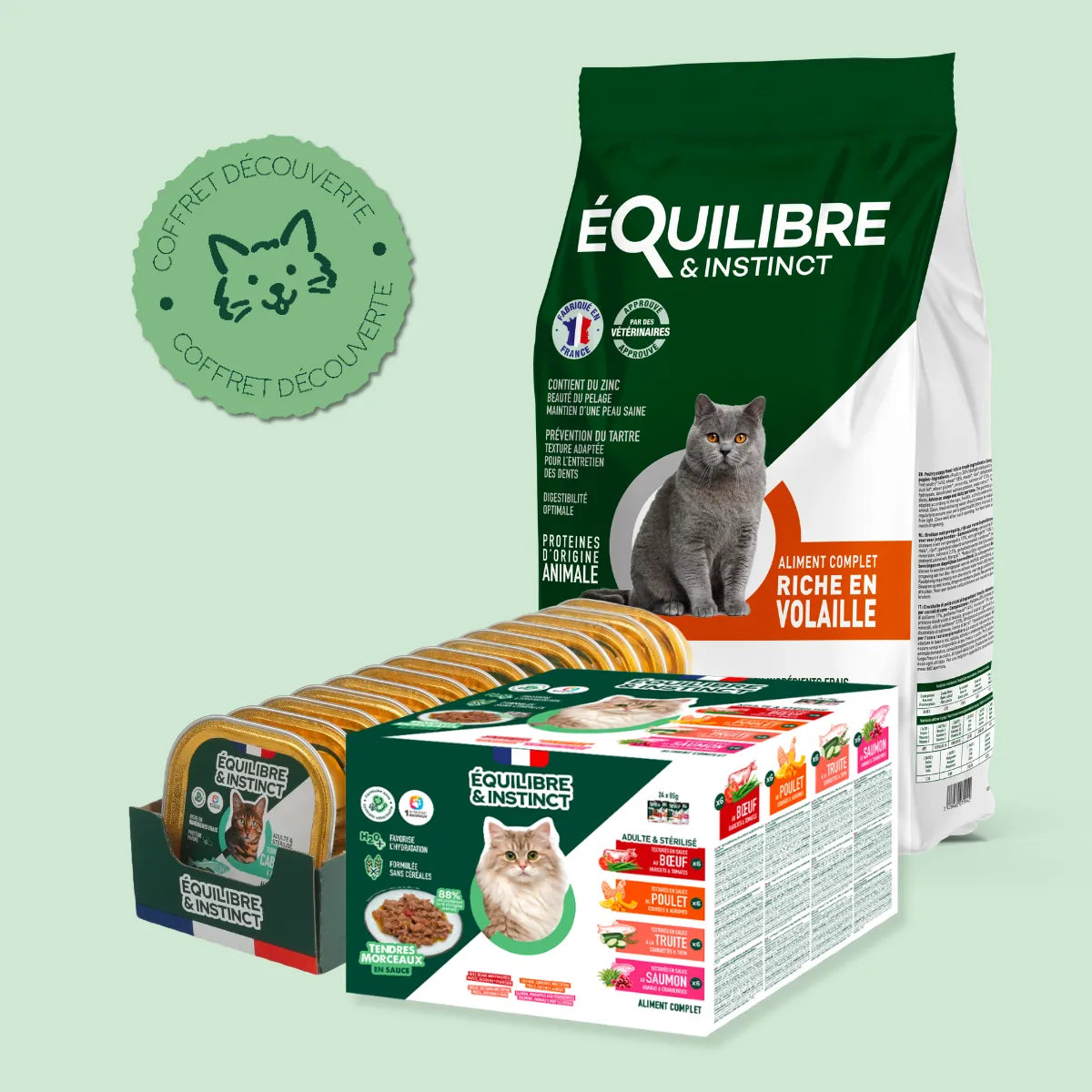 Pack découverte bi-nutrition (Chat adulte et chat stérilisé)