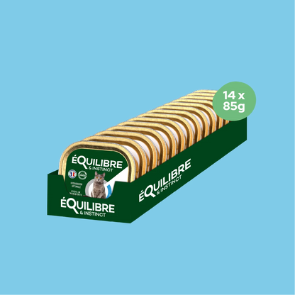 Pâtées riches en saumon & aux courgettes (Chat stérilisé et Chat adulte)