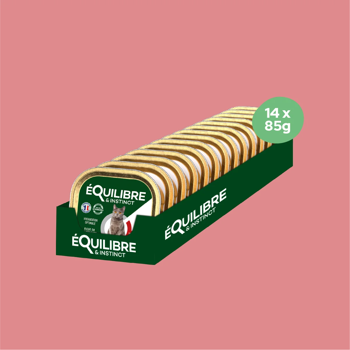 Pâtées riches en bœuf & aux courgettes (Chat stérilisé et Chat adulte)