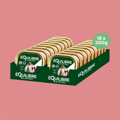 Pâtées riches en bœuf & aux petits pois (Chien adulte)