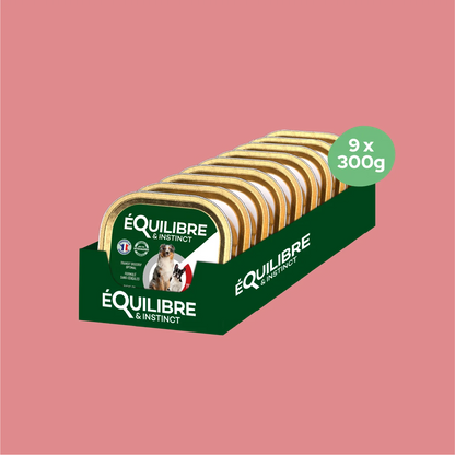 Pâtées riches en bœuf & aux petits pois (Chien adulte)