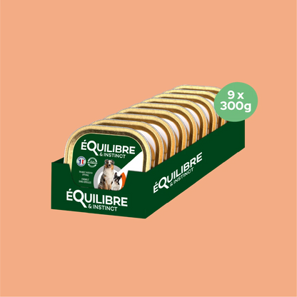 Pâtées riches en volaille & aux petits pois (Chien adulte)