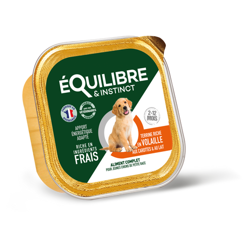 Pâtées riches en volaille & aux carottes - Moy. / Grande taille (Chiot)