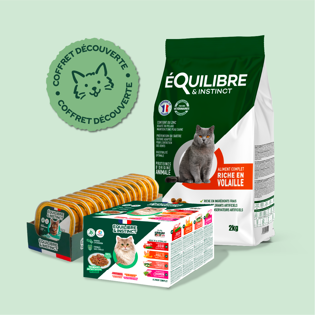 Pack découverte bi-nutrition (Chat adulte et chat stérilisé)