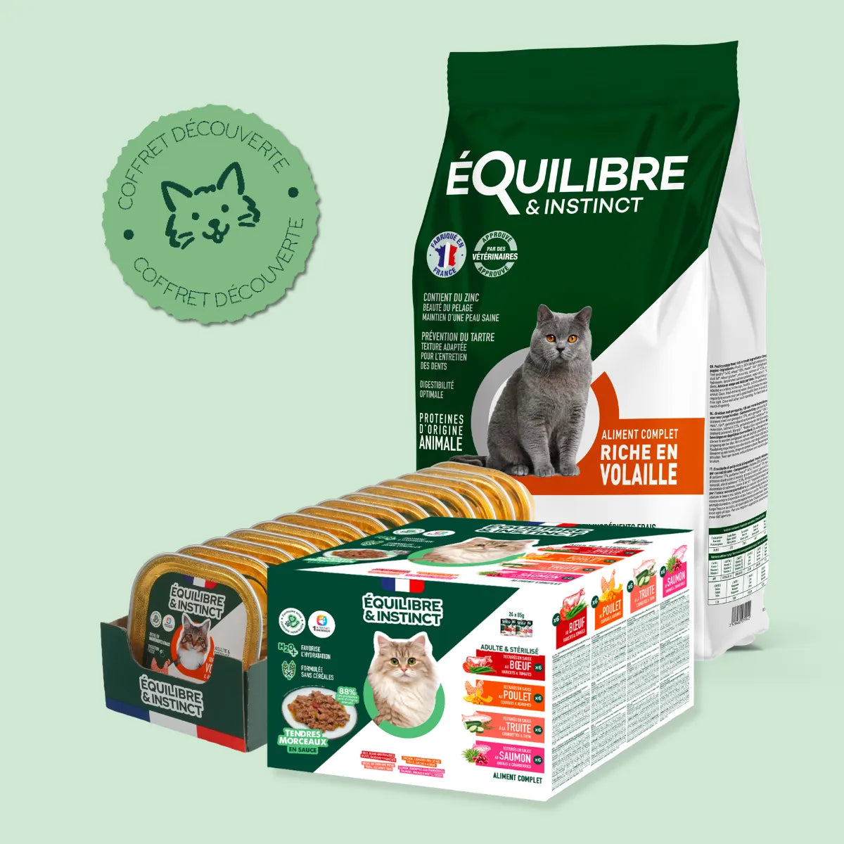 Pack découverte bi-nutrition (Chat adulte et chat stérilisé)