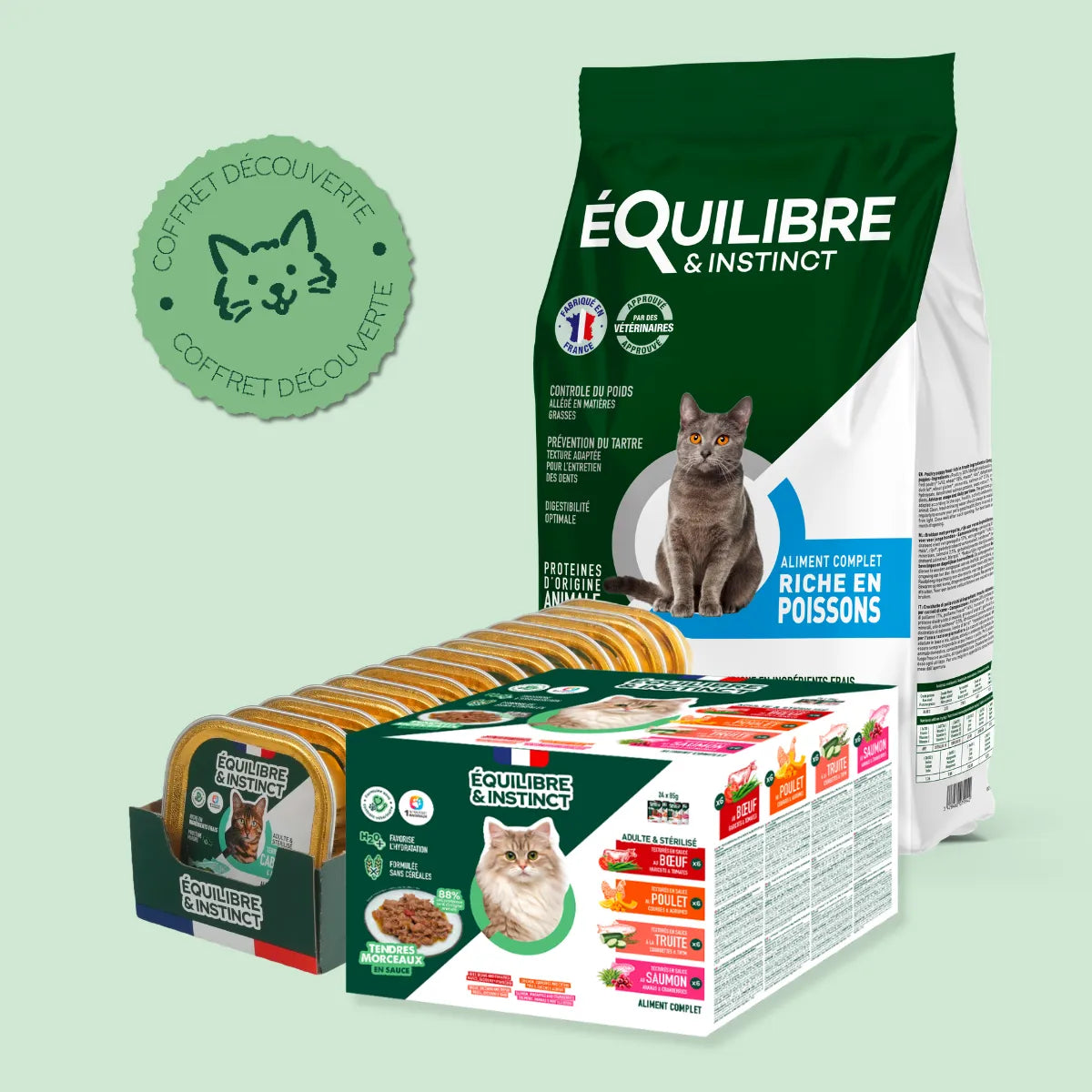 Pack découverte bi-nutrition (Chat adulte et chat stérilisé)