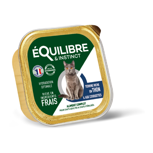 Pâtées riches en thon & aux courgettes (Chat stérilisé et chat adulte)