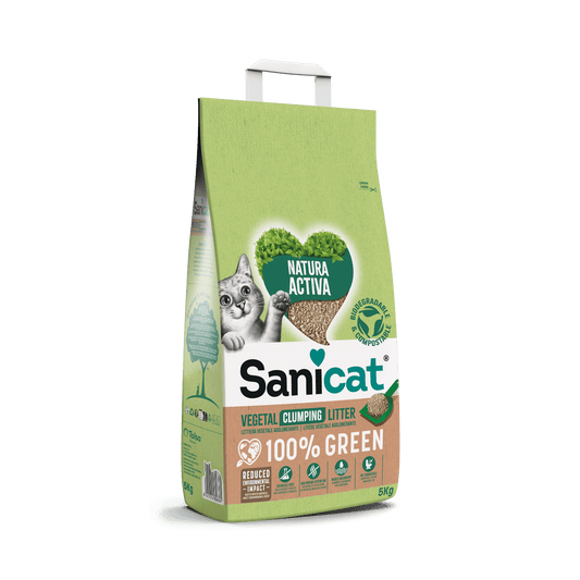 Litière agglomérante "Vegetal Clumping Litter 100% Green" (Chat adulte)