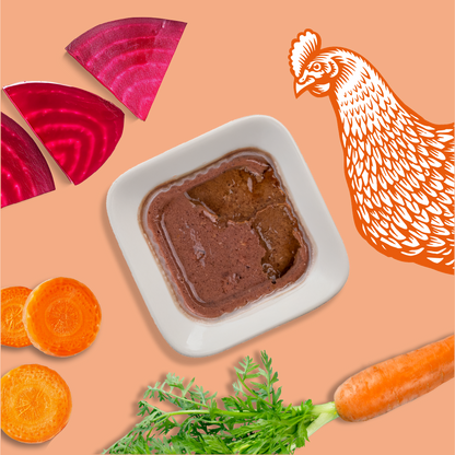 Pâtées riches en volaille & aux carottes - Petite taille (Chiot)