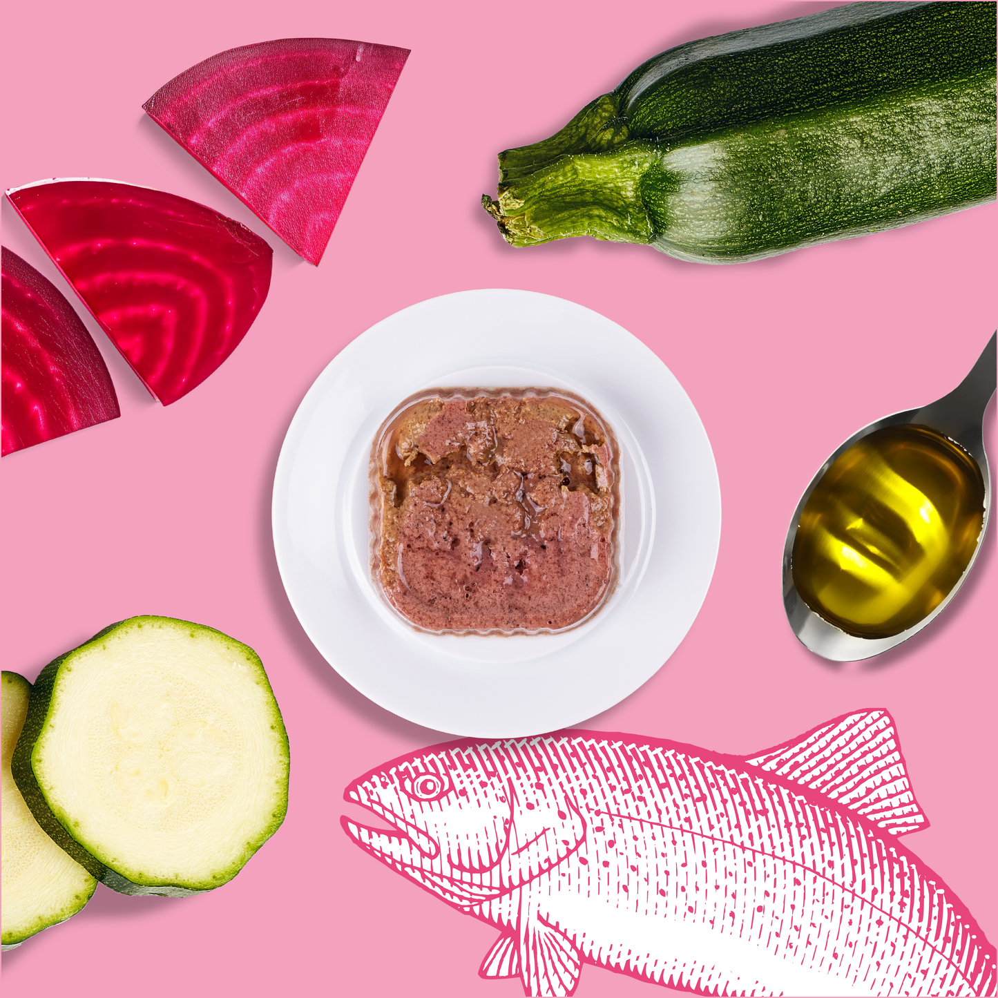 Pâtées riches en saumon & aux courgettes (Chat stérilisé et Chat adulte)