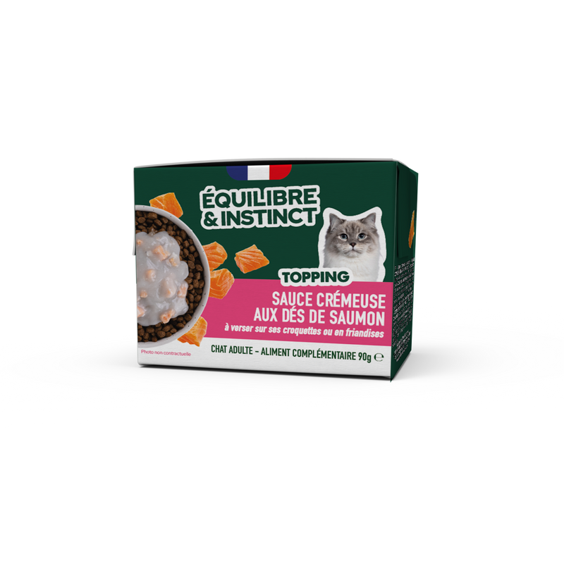 Sauce crémeuse aux dés de saumon (Chat adulte)