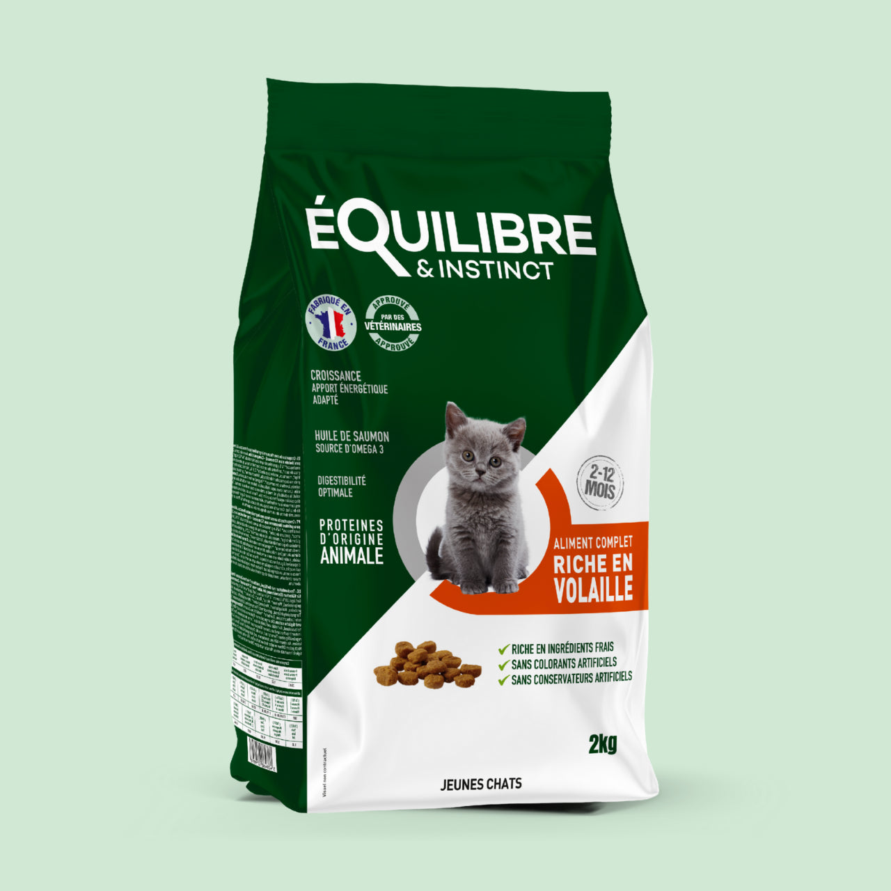 Croquettes de volaille riches en ingrédients frais (Chaton)