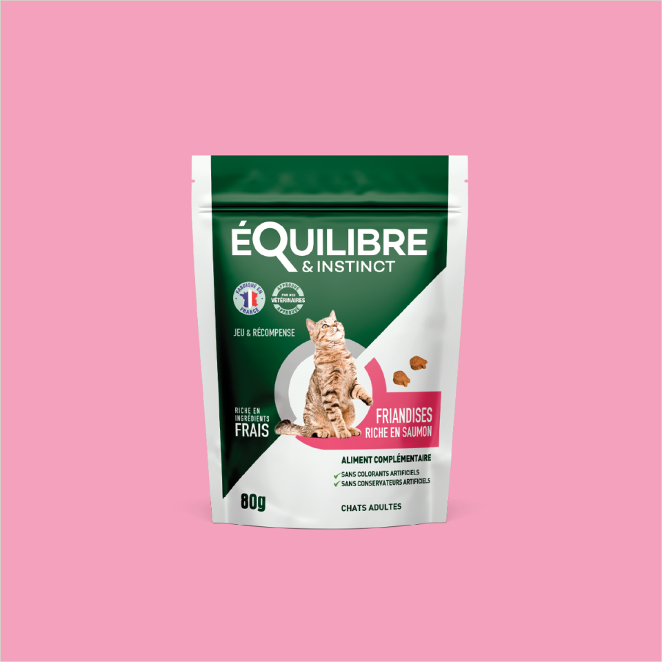 Friandises riches en saumon (Chat adulte)
