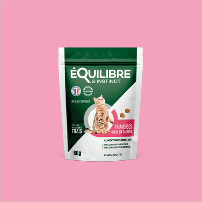 Friandises riches en saumon (Chat adulte)