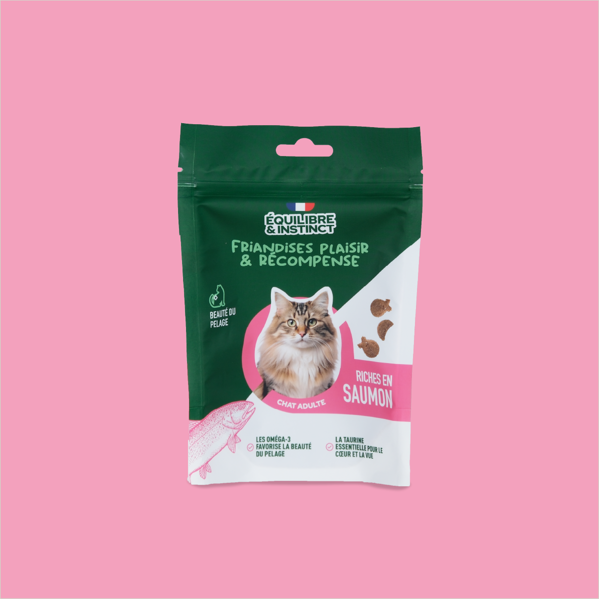 Friandises riches en saumon (Chat adulte)
