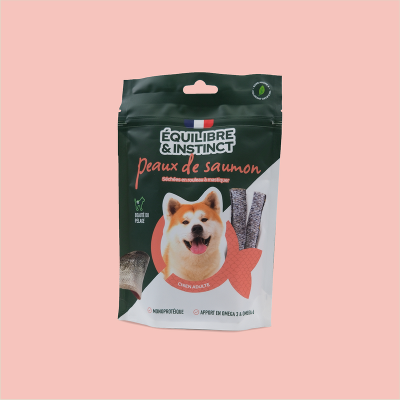 Friandises peaux de saumon (Chien adulte)