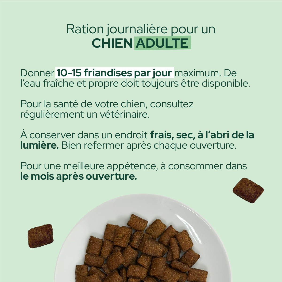 Friandises à la citrouille et aux protéines d'insectes (Chien adulte)