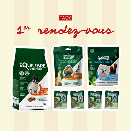 Pack 1er rendez-vous - Petite taille (chien adulte)