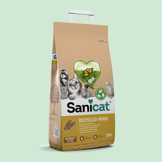 Litière végétale "Recycled Wood" (Chat)