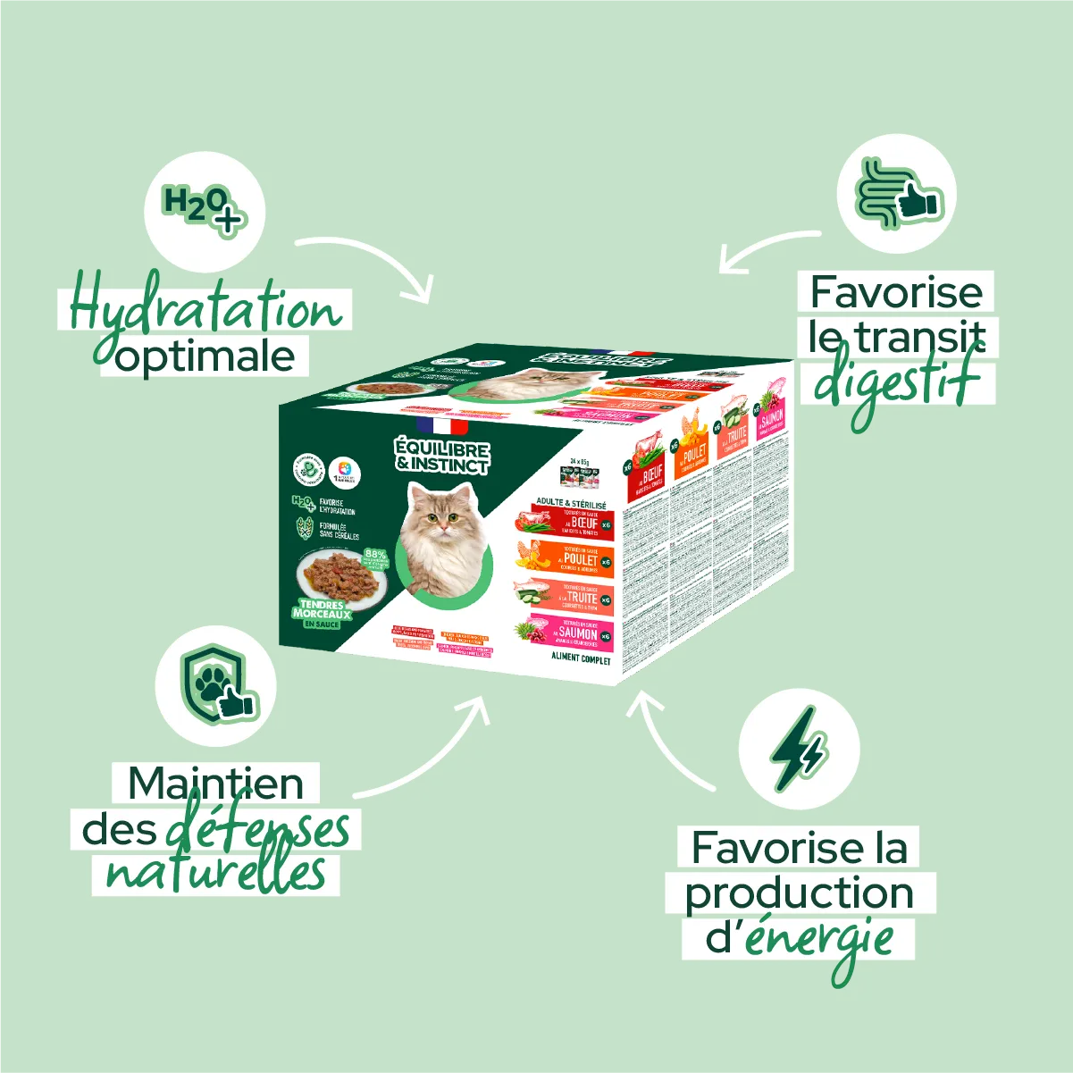 Multipack d'effilés (Chat stérilisé et Chat adulte)