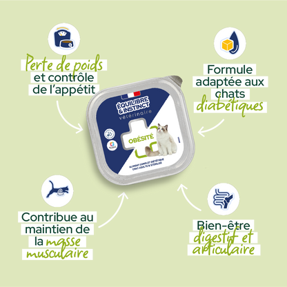 Pâtées diététiques "Obésité" (Chat adulte et Chat stérilisé)