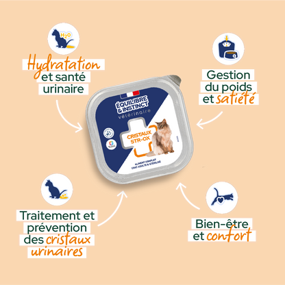 Pâtées diététiques "Calculs urinaires" (Chat adulte et Chat stérilisé)