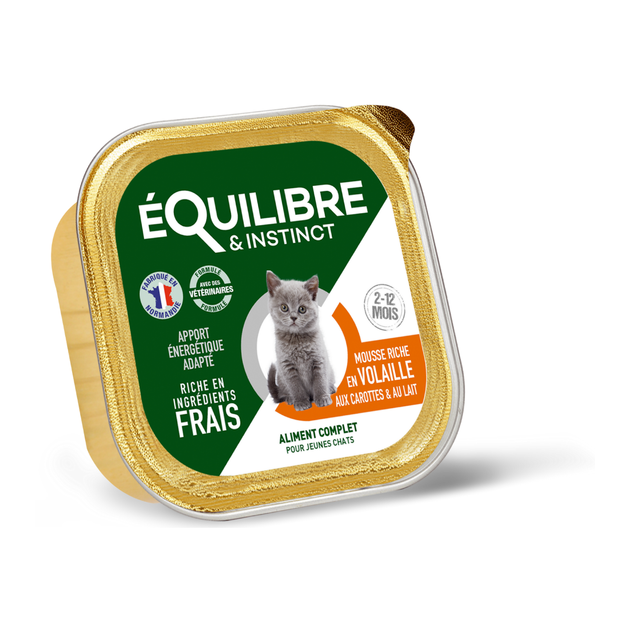 Achat - pâtées chaton volaille - Equilibre & Instinct