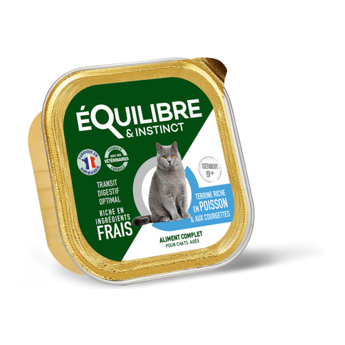 Pâtées riches en poisson & aux courgettes (Chat âgé)