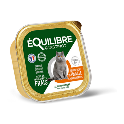 Pâtées riches en volaille & aux courgettes (chat âgé)