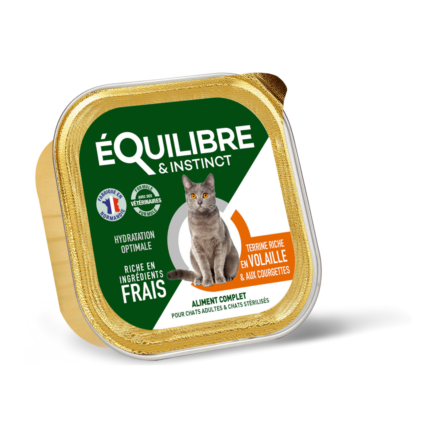 Pâtées riches en volaille & aux courgettes (chat stérilisé et chat adulte)