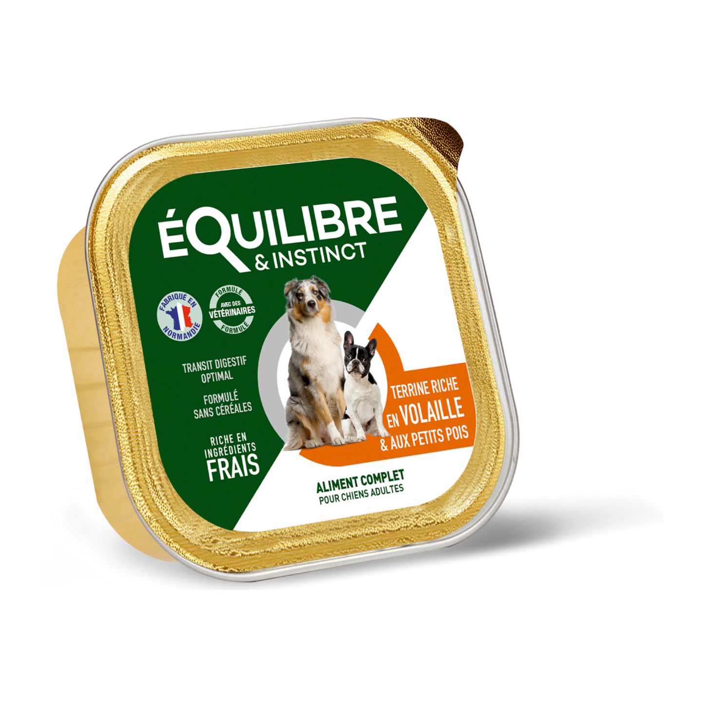 Pâtées riches en volaille & aux petits pois (chien adulte)
