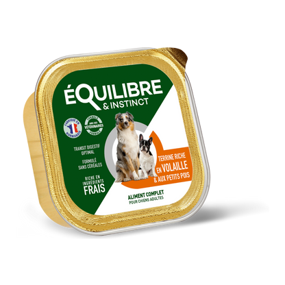 Pâtées riches en volaille & aux petits pois (chien adulte)