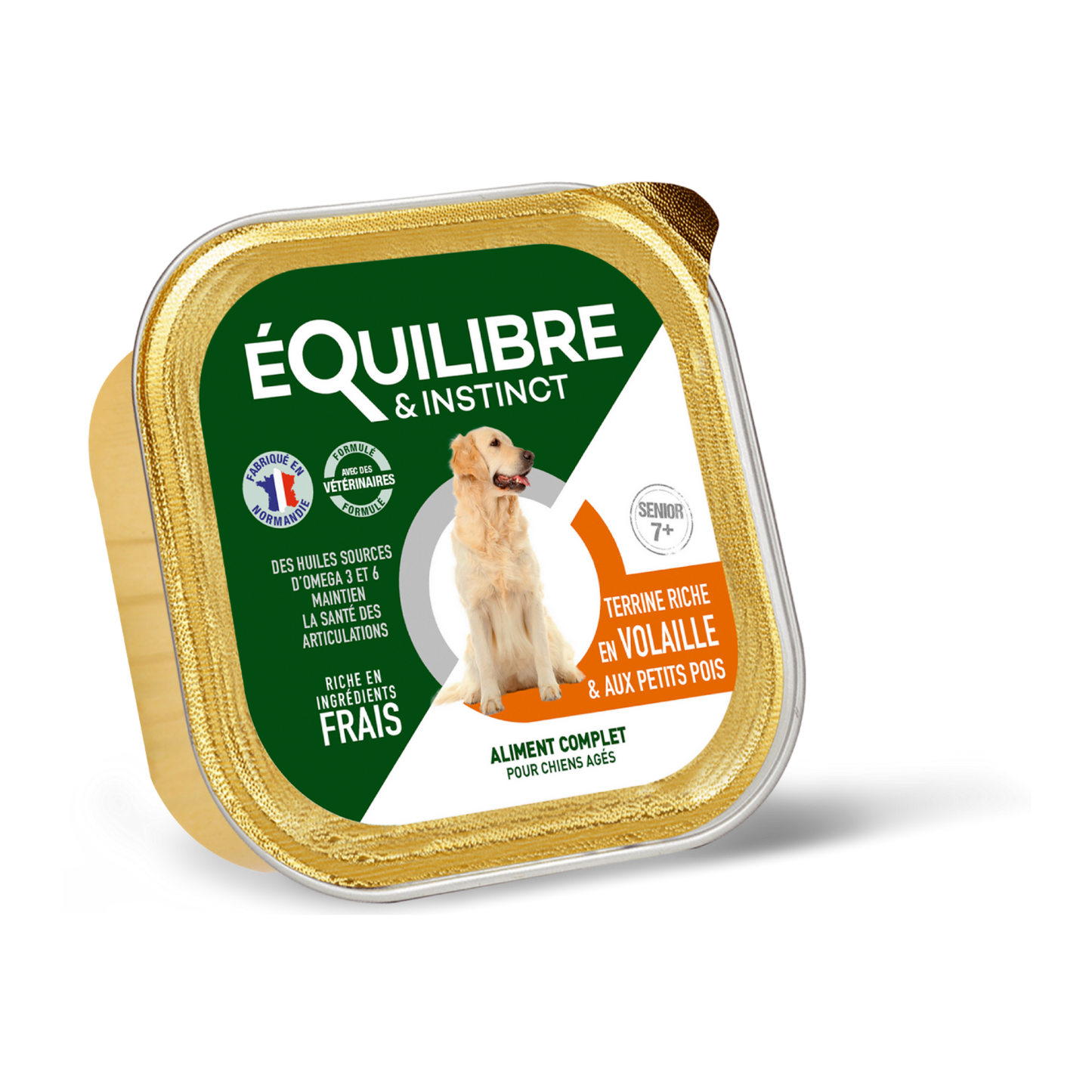 Pâtées riches en volaille & aux petits pois (chien âgé)